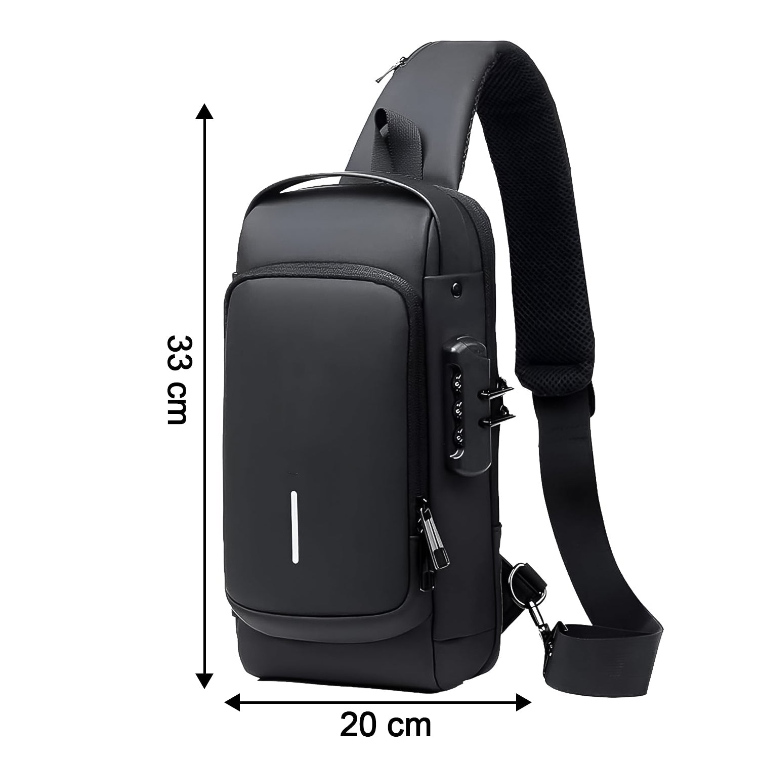 Trendy Anti-Theft Crossbody Sling Bag with USB Charging Port (1 Pc) Trendy Anti-Theft Crossbody Sling Bag with USB Charging Port (1 Pc)